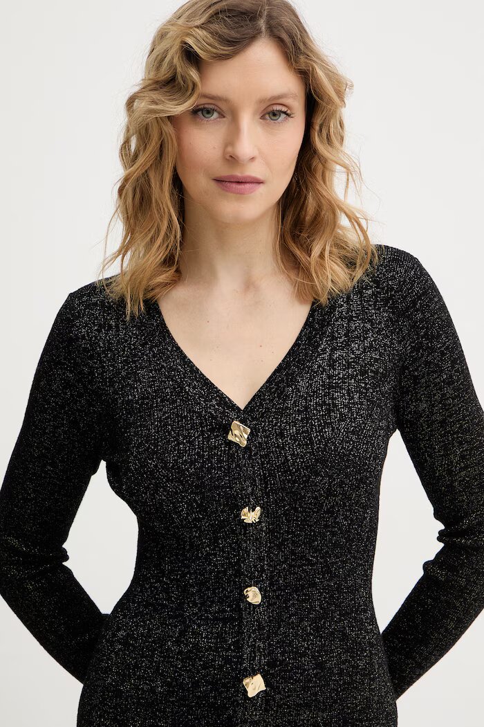 GUESS Рокля JELENE в черно къса разкроена W6RK02 Z3700