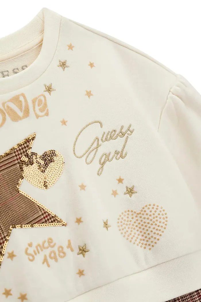 GUESS рокля от памук бежова K6BK04 K5931