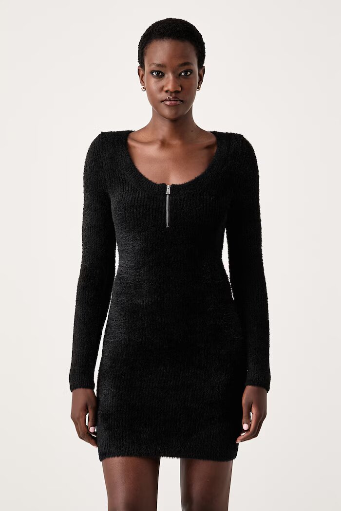 GUESS рокля по тялото JAYCEE черна W6BK89 Z1921