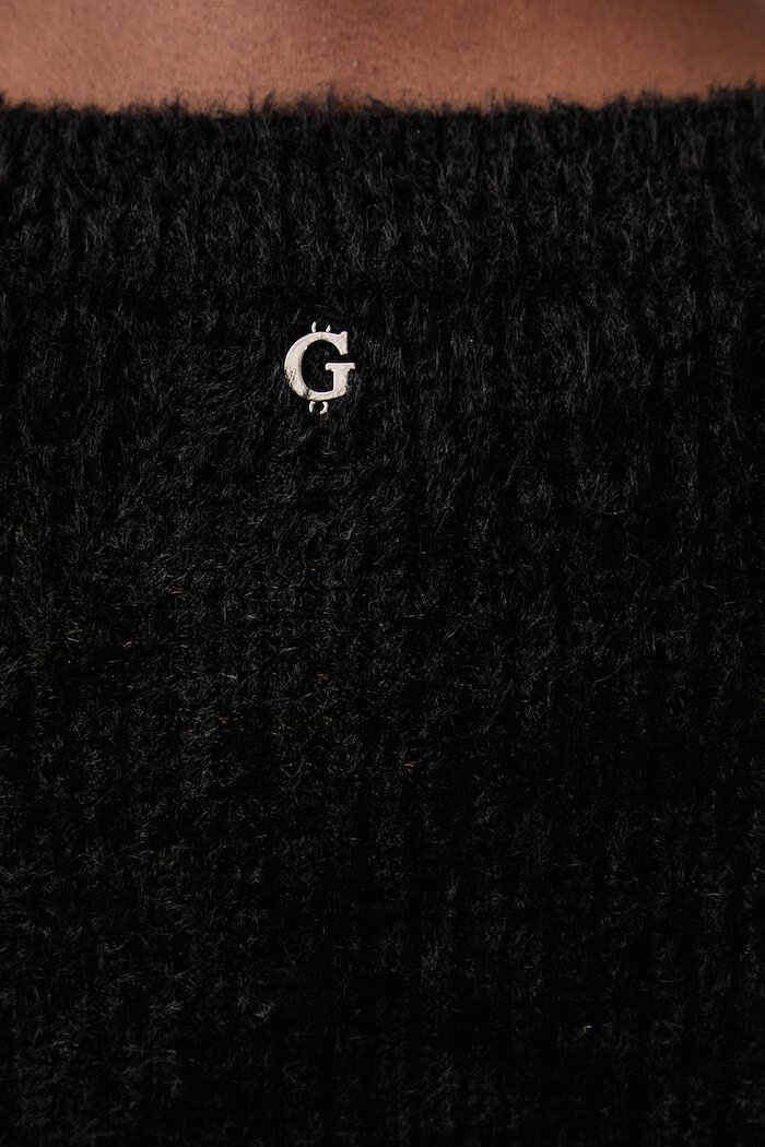 GUESS рокля по тялото JAYCEE черна W6BK89 Z1921