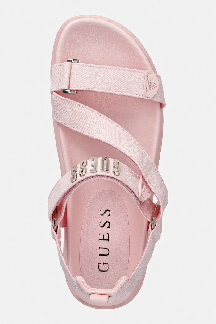 GUESS сандали с платформа дамски FETTA розови FLJFTT DEN03