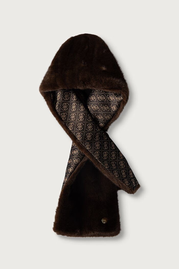 GUESS шал дамски кафяв AW5667 POL03