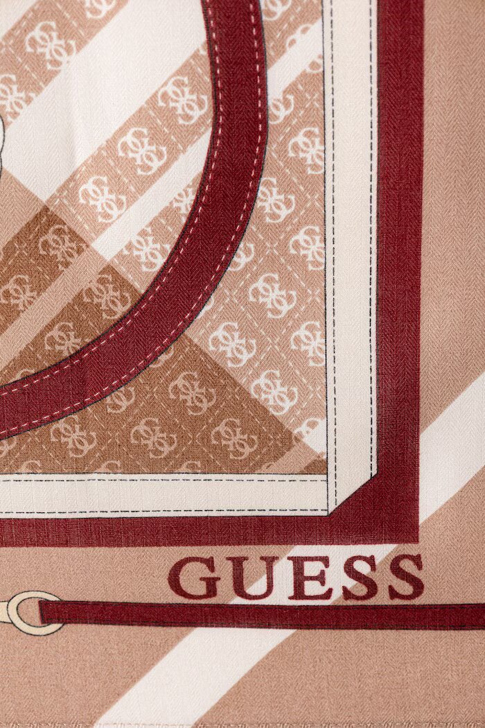 GUESS шал тип кърпа дамски YVONNE кафяв AW5659 POL03