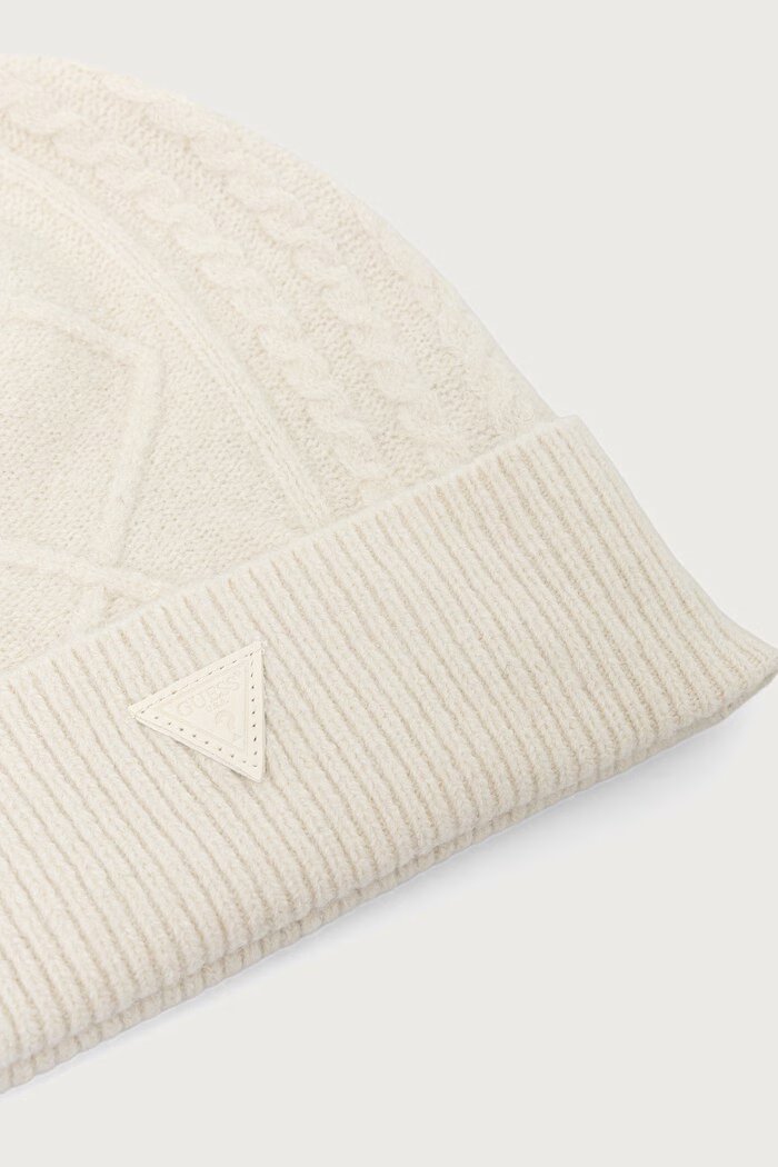 GUESS шапка beanie мъжка от вълнена материя бежова M6BZ23 Z1688