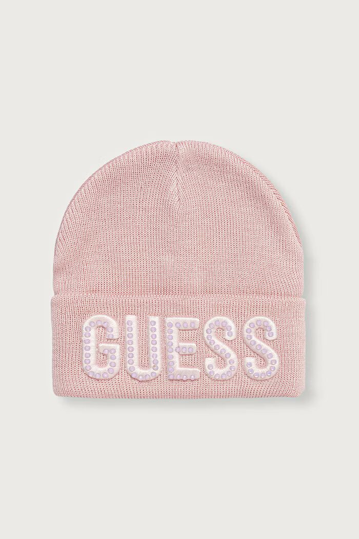 GUESS шапка beanie за деца с вискоза розова A0BZ01 Z2QQ0