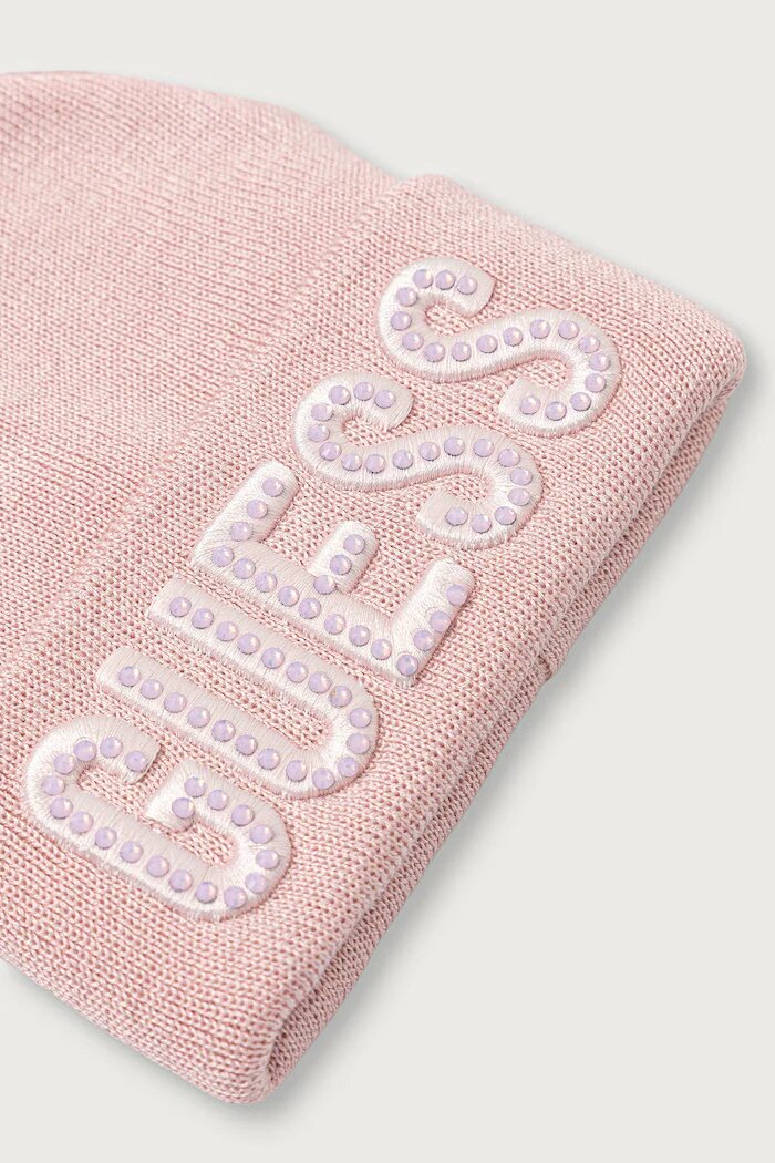 GUESS шапка beanie за деца с вискоза розова A0BZ01 Z2QQ0