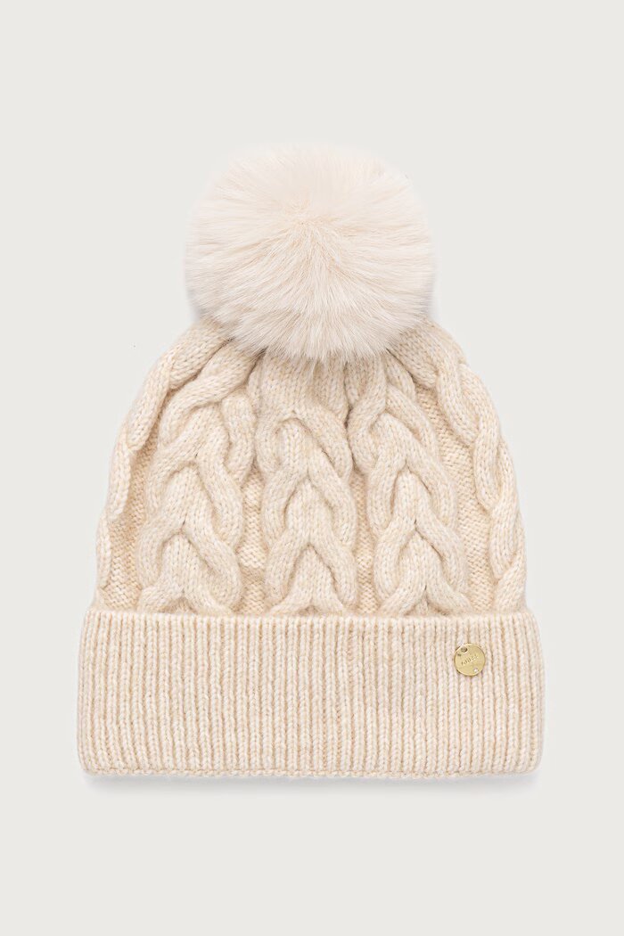 GUESS шапка дамска бежова AW5676 POL01