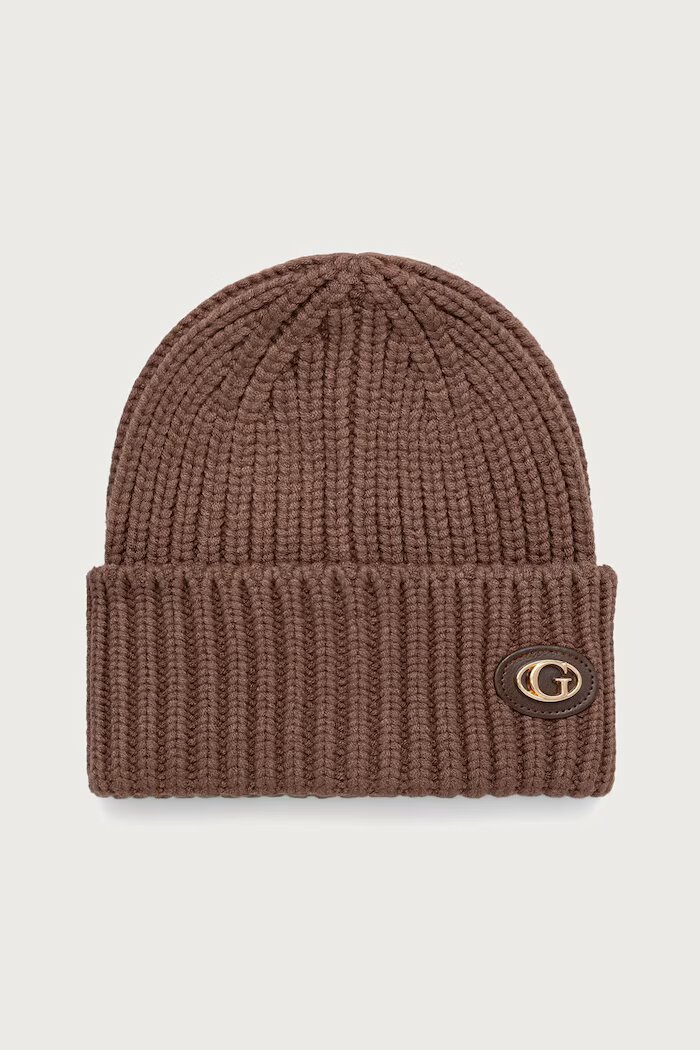 GUESS шапка дамска кафява AW5638 POL01