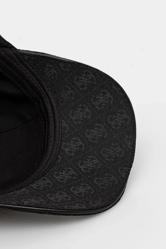 GUESS Шапка с козирка дамска в черно с десен AW5282 POL01
