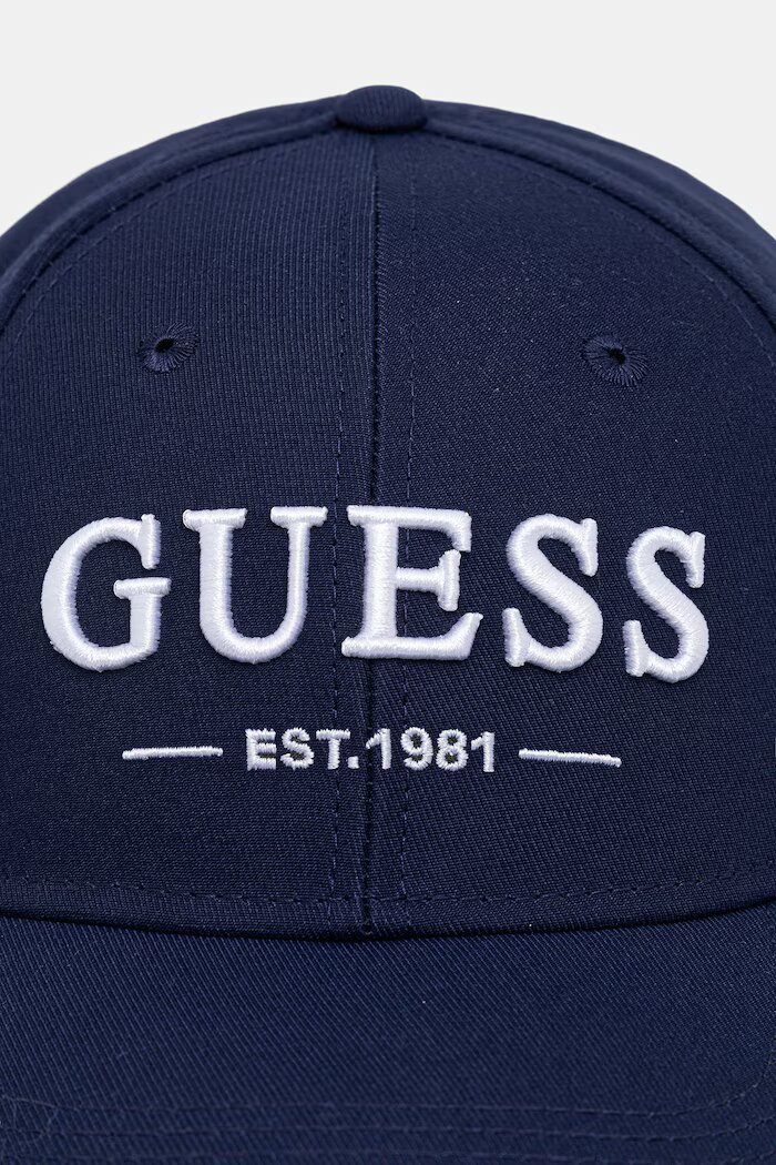 GUESS Шапка с козирка мъжка тъмносиня AM9609 POL01