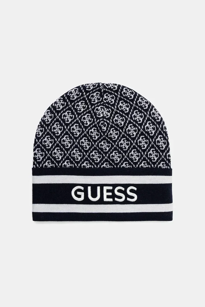 GUESS Шапка SEVYN в тъмносиньо W4BZ21 Z3JD2