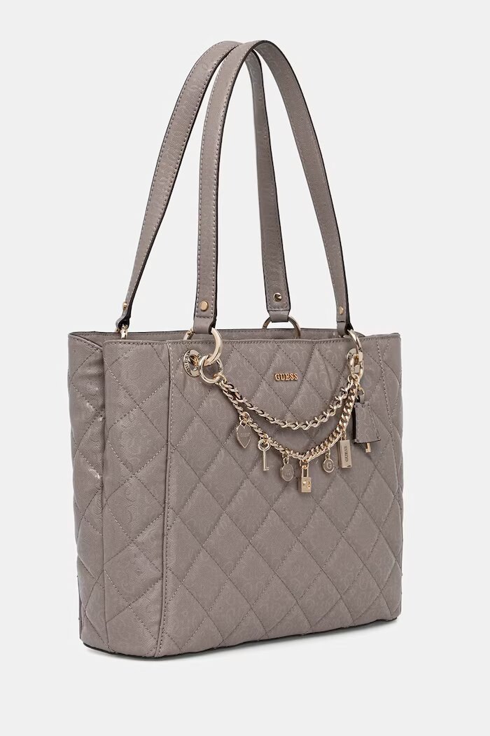 GUESS шопинг чанта дамска LIBBY бежова HWGG99 12250