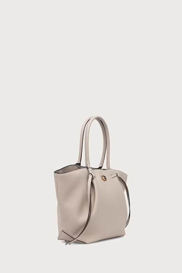 GUESS шопинг чанта дамска от имитация на кожа ALLEGRA бежова HWBG22 37230