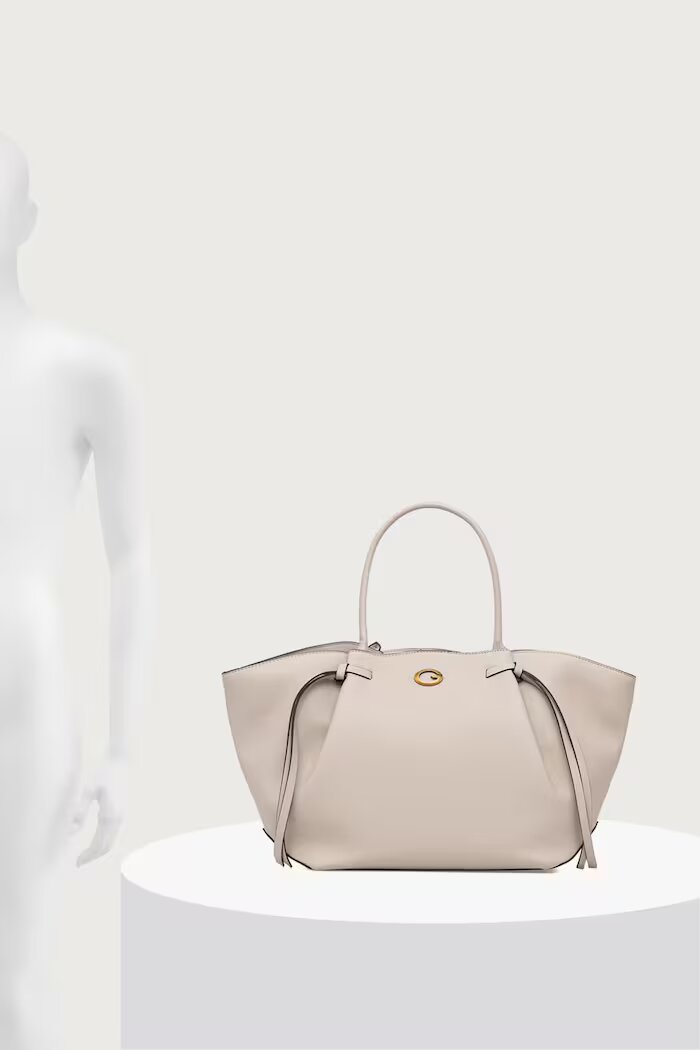 GUESS шопинг чанта дамска от имитация на кожа ALLEGRA бежова HWBG22 37230