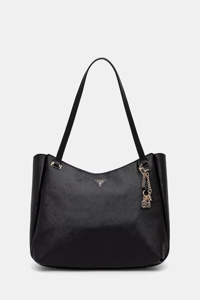 GUESS шопинг чанта дамска от имитация на кожа GILDA черна HWZG97 47230