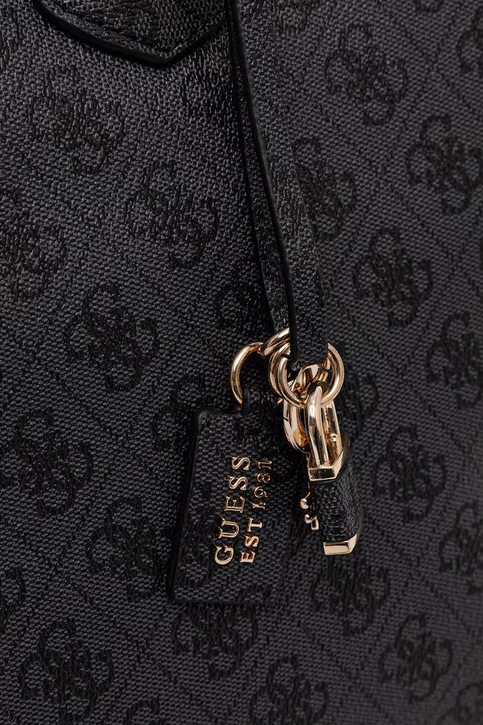 GUESS шопинг чанта дамска от имитация на кожа MARISSA сива HWSG24 82240