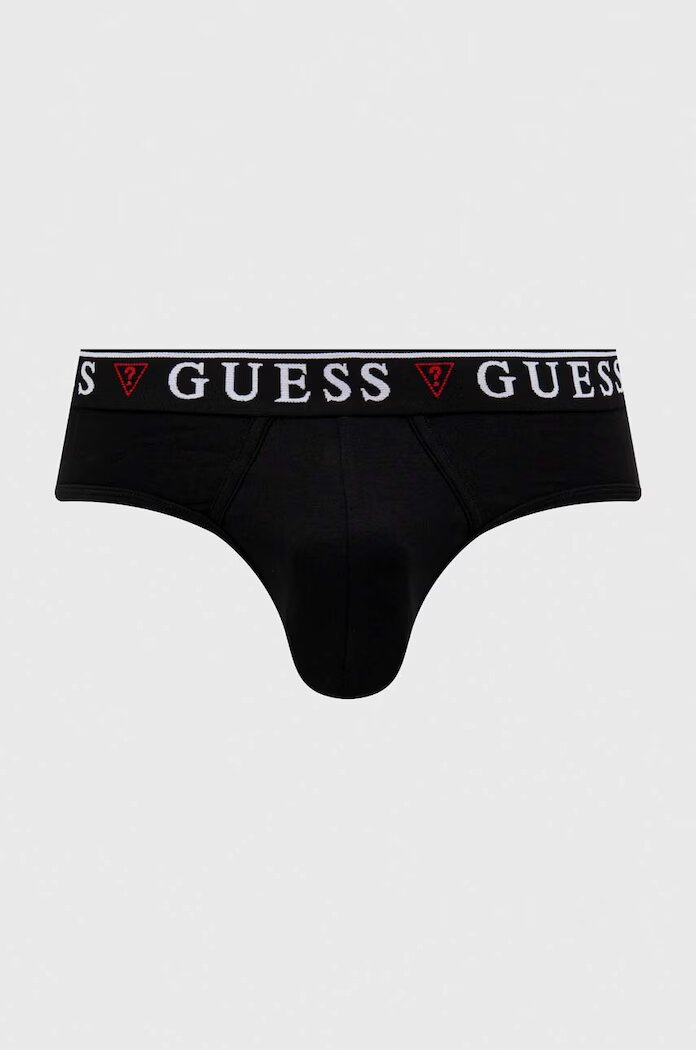 GUESS Слипове (3 броя) BRIAN в черно U97G00 KCD31