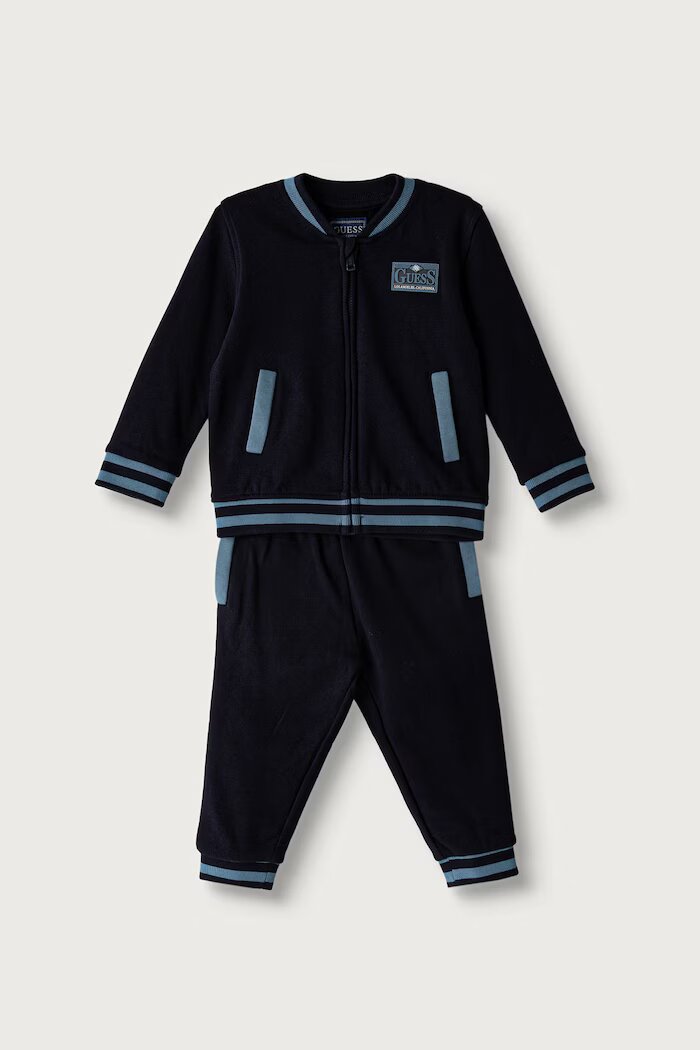 GUESS спортен комплект анцуг за бебе от памук тъмносин I6BG09 K5815