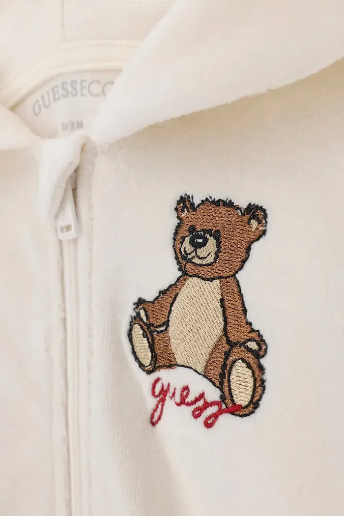 GUESS спортен комплект анцуг за бебе с памук бежов H6BG10 K6029