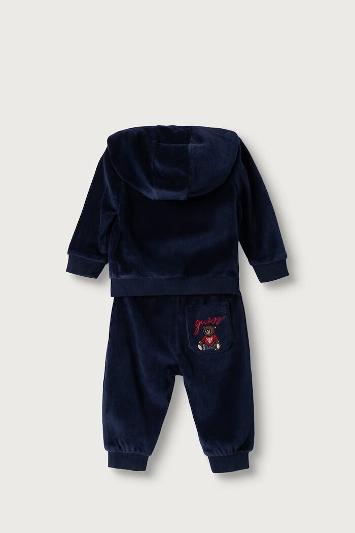 GUESS спортен комплект анцуг за бебе с памук тъмносин I6YG19 K6487