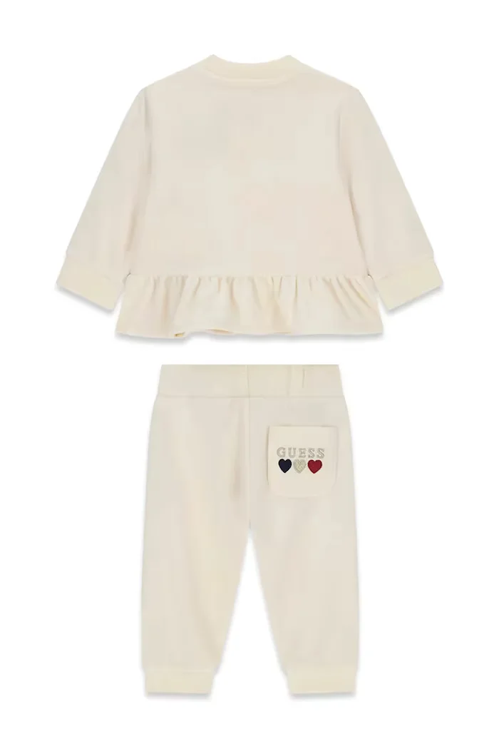 GUESS спортен комплект анцуг за деца бежов A6BG08 K5975