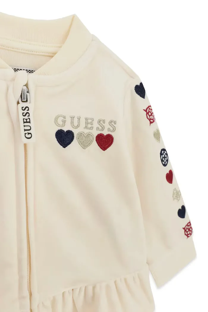 GUESS спортен комплект анцуг за деца бежов A6BG08 K5975