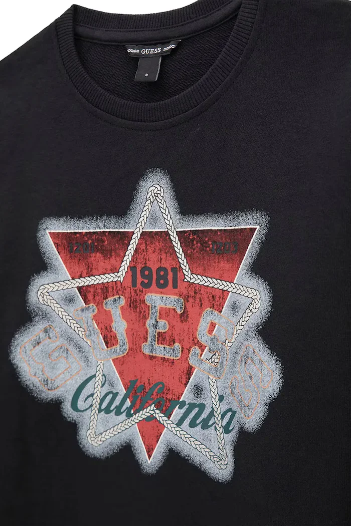 GUESS спортен комплект анцуг за деца от памук черен L6BG01 K6101