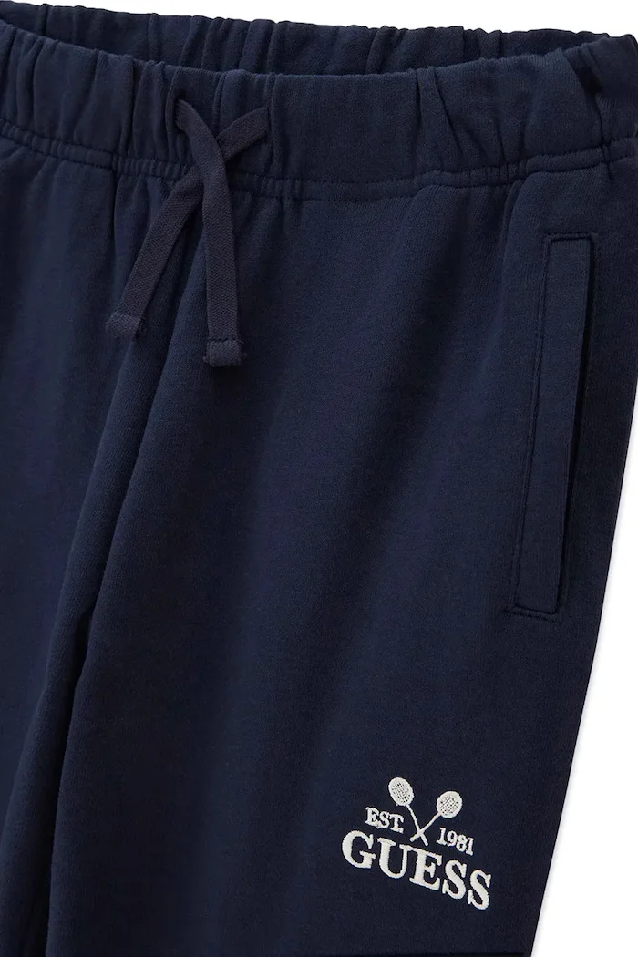 GUESS спортен комплект анцуг за деца от памук тъмносин L6YG02 K4058