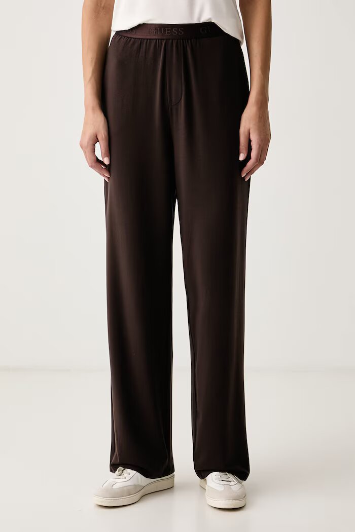 GUESS спортен панталон дамски с лиосел JUNIE кафяв O6BB06 K5060