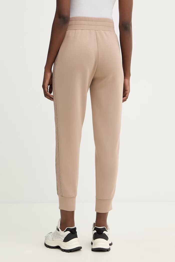 GUESS Спортен панталон NEW VICTOIRE в бежово с изчистен дизайн W6RB45 KBYE2