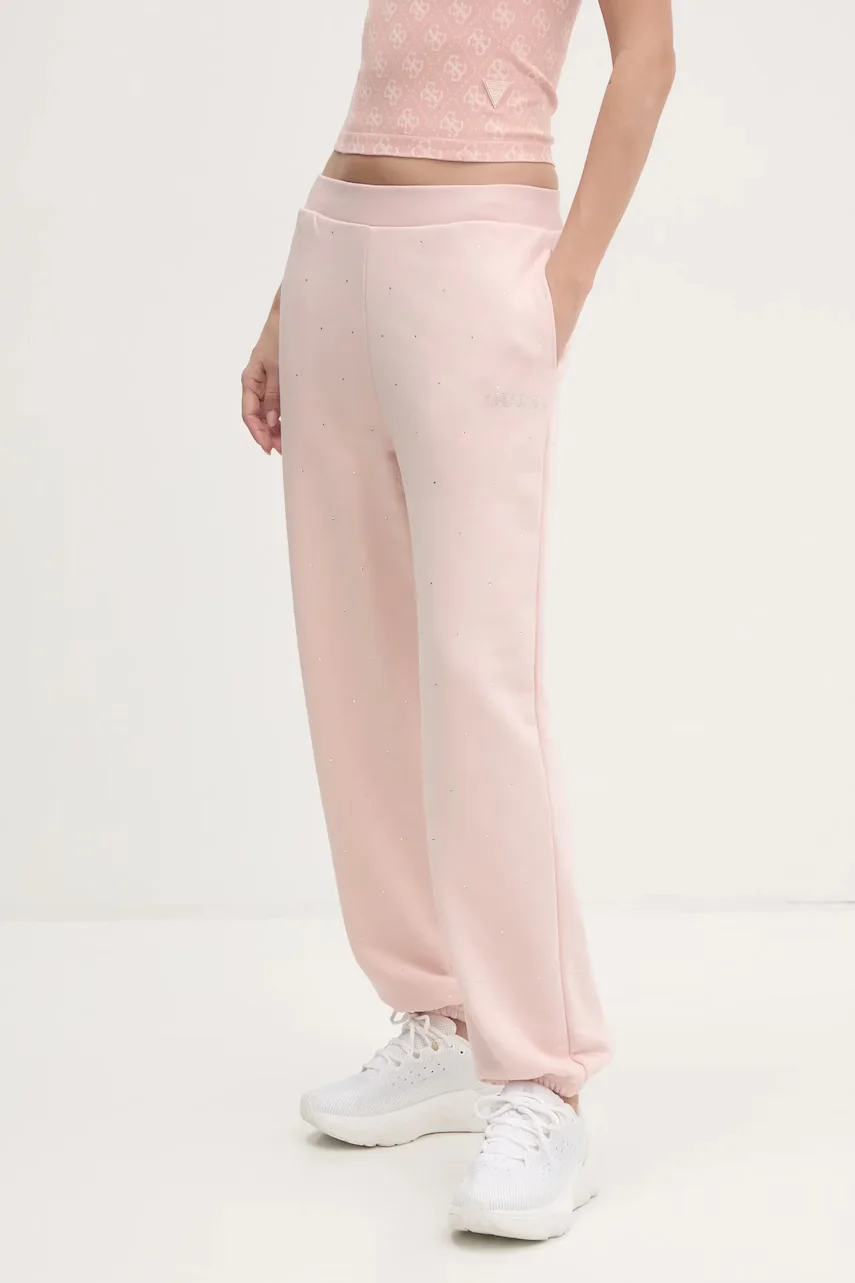 GUESS Спортен панталон RHINESTONES