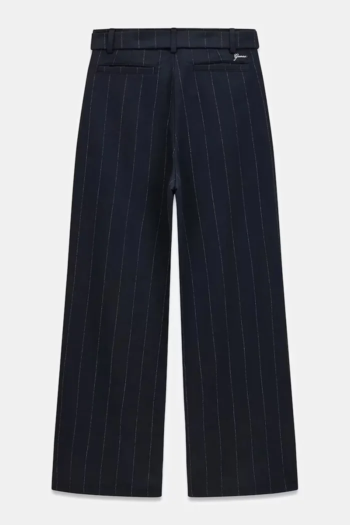 GUESS стандартен панталон за деца черен със стандартна талия J6BB10 W3915