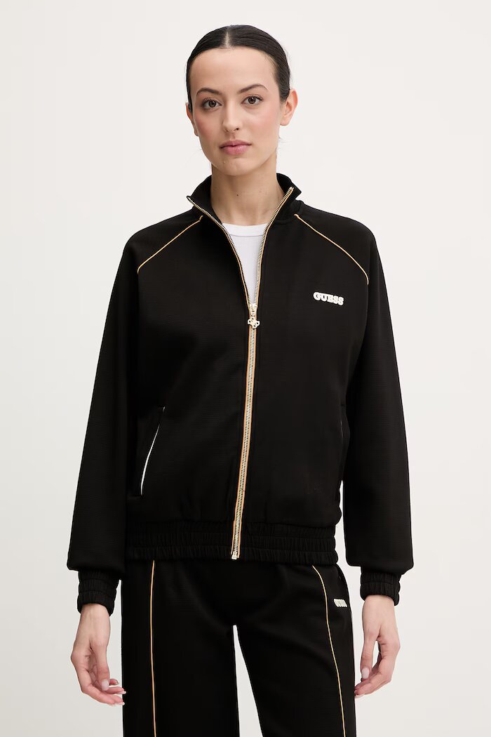 GUESS Суичър GEORGIA в черно с изчистен дизайн V6RQ00 KD852