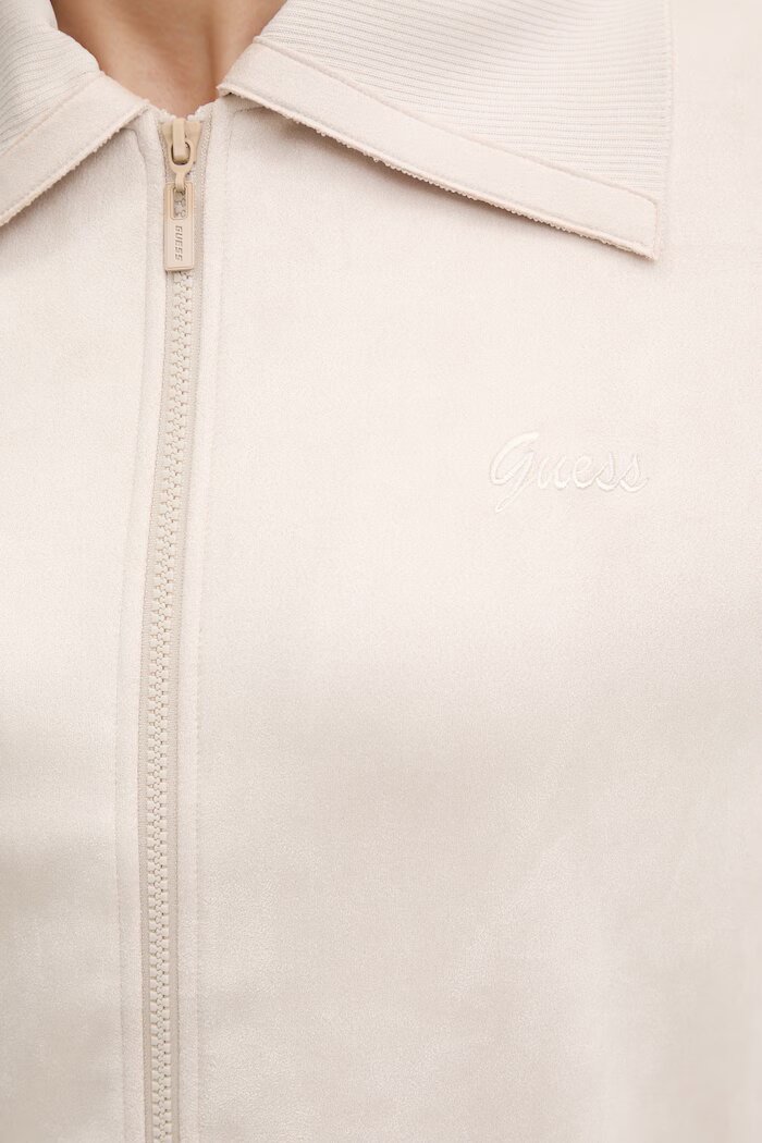 GUESS Суичър LIA в бежово с изчистен дизайн V6RQ04 KCJY2