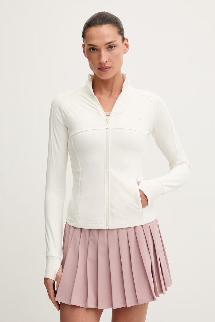 GUESS суичър с цип дамски MARGOT бежов V6RP15 KD952