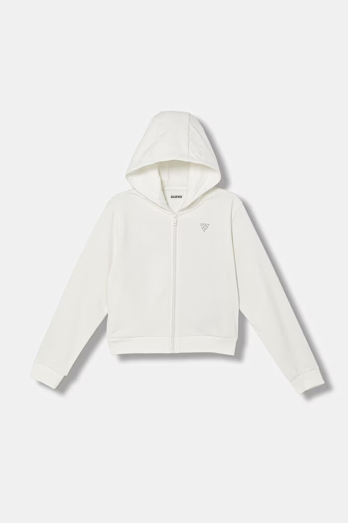 GUESS суичър с цип за деца с памук бял J6GQ07 KF712