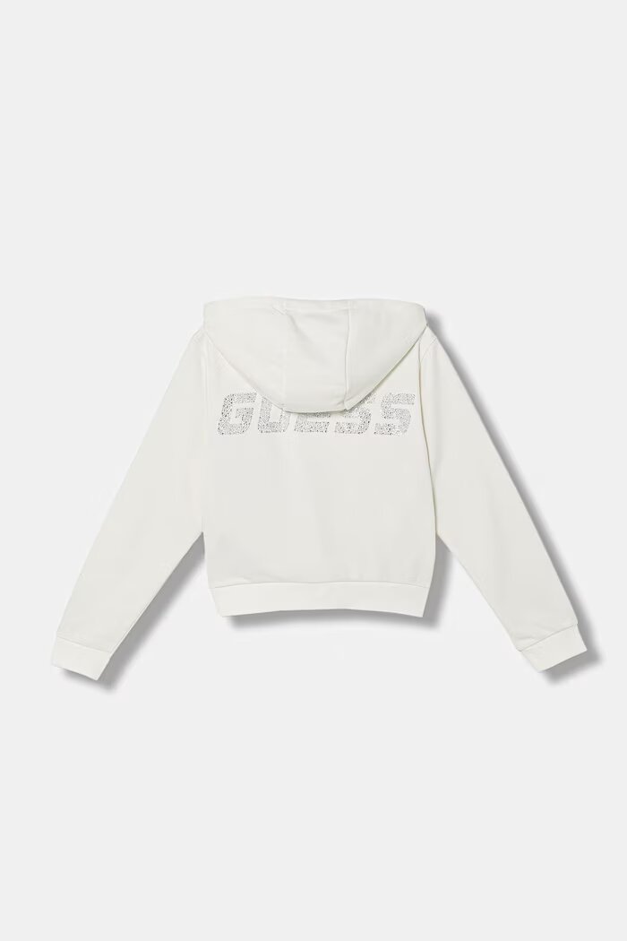 GUESS суичър с цип за деца с памук бял J6GQ07 KF712