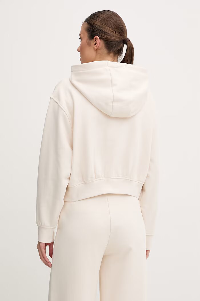 GUESS Суичър YAYOI в бежово с качулка с апликация V6RQ03 KD761