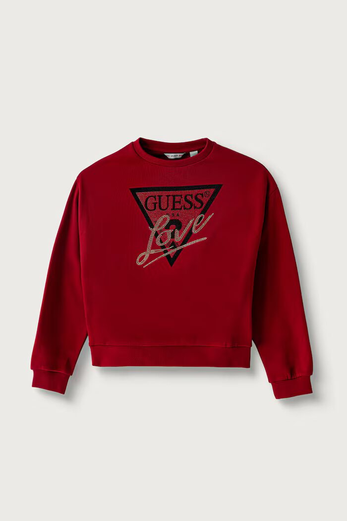 GUESS суичър за деца от памук червен J6BQ20 K8007