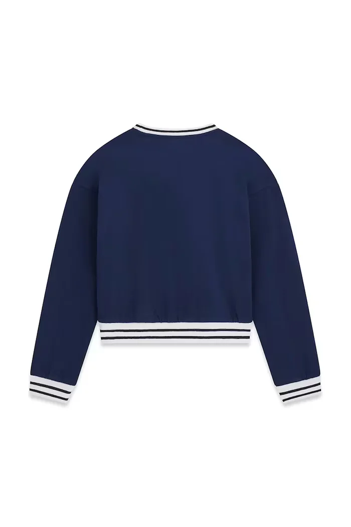 GUESS суичър за деца от памук тъмносин J6YI30 K3765