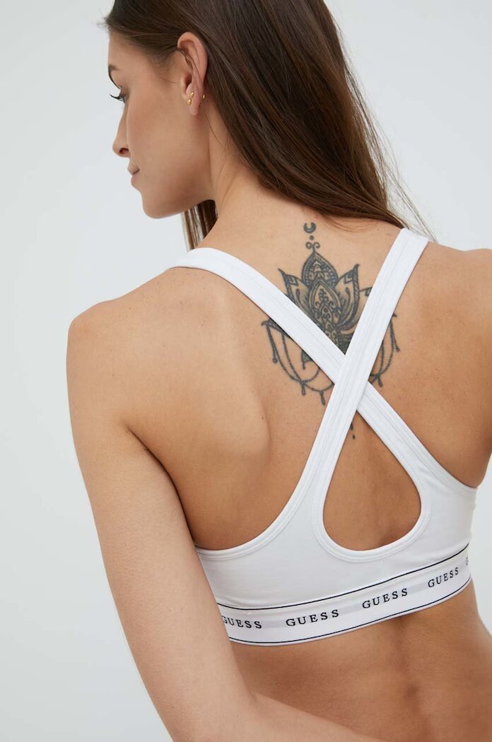 GUESS Сутиен CARRIE в бяло с изчистен дизайн O1GC15 KBBU1