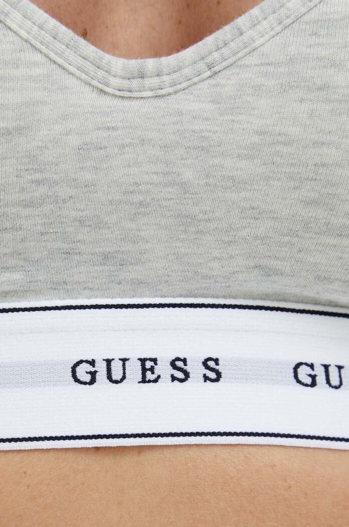 GUESS Сутиен CARRIE в сиво с изчистен дизайн O1GC15 KBBU1