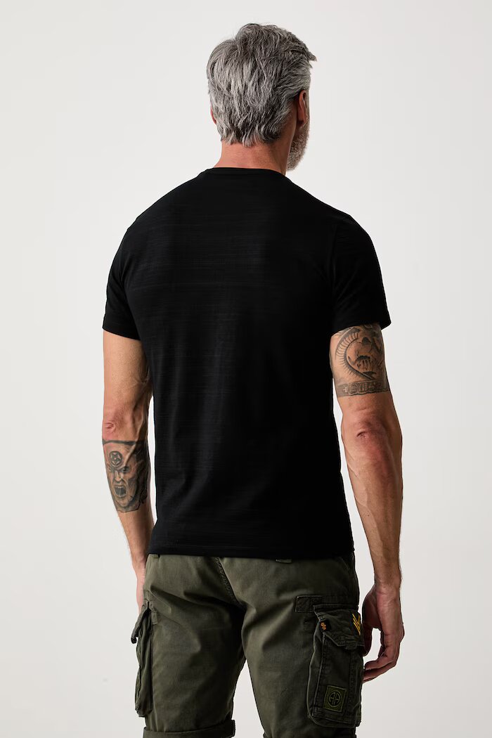 GUESS тениска basic мъжка от памук с еластан черна M6YI48 K4234