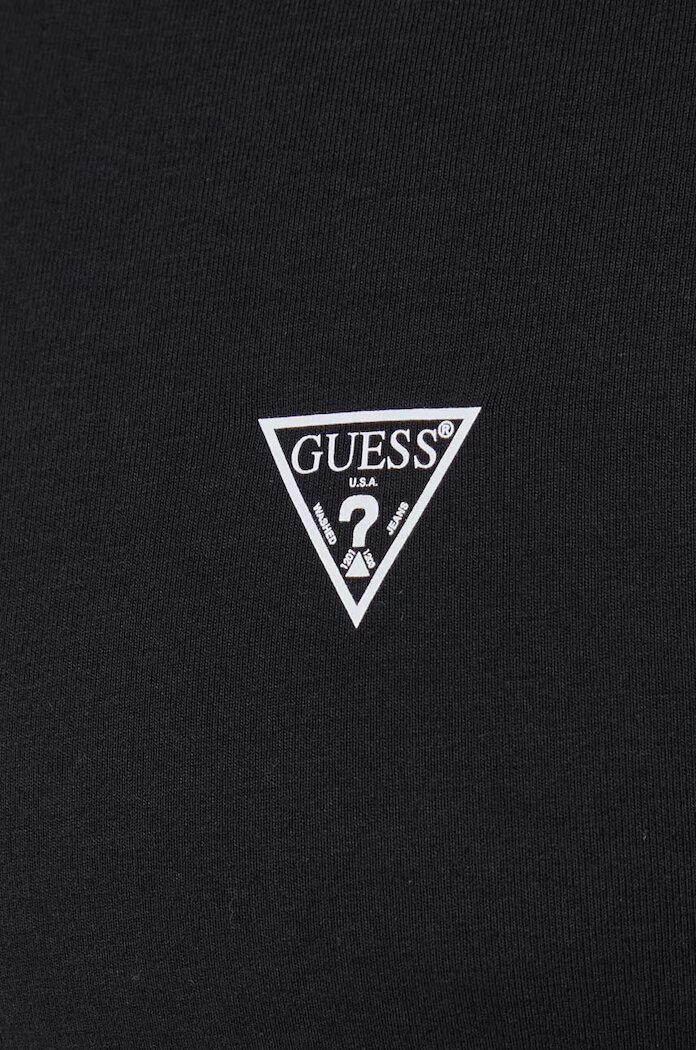 GUESS Тениска CALEB в черно с изчистен дизайн U97M00 KCD31