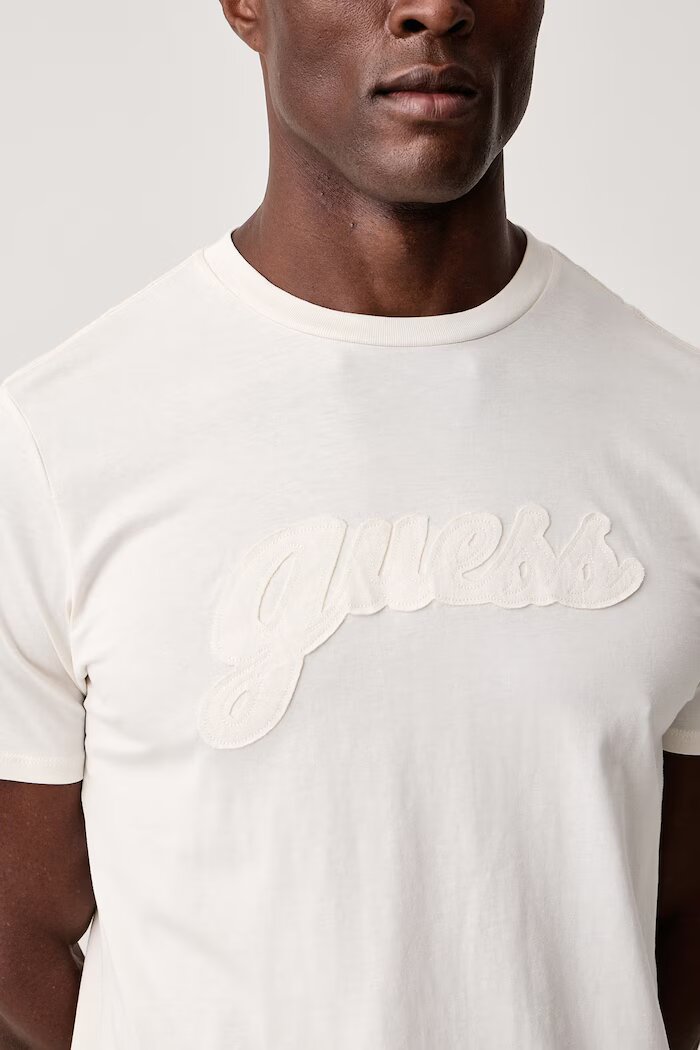 GUESS тениска дамска от памук бежова M6BI69 K6639