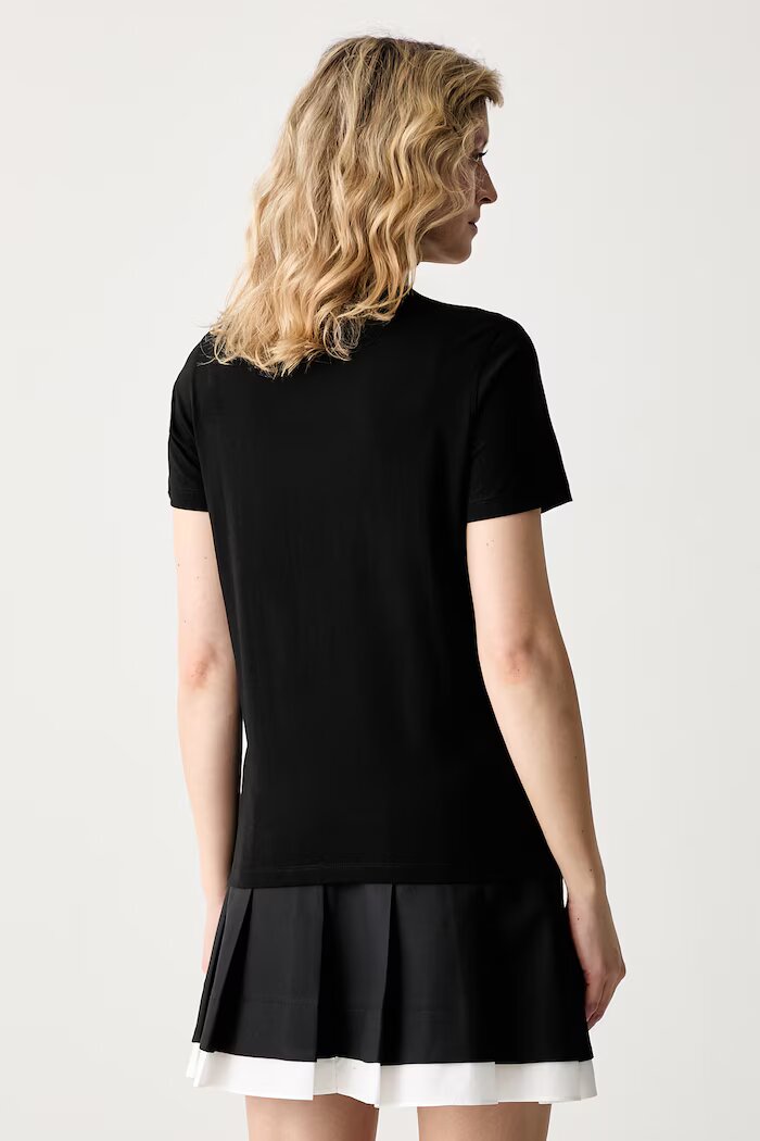 GUESS тениска дамска от памук черна W6YI30 K4349