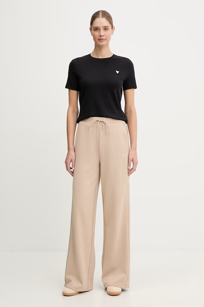 GUESS тениска дамска с памук SONIA черна V6RI17 KD741