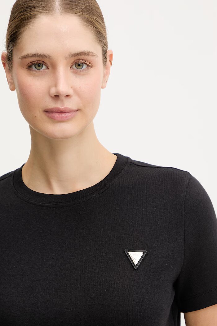 GUESS тениска дамска с памук SONIA черна V6RI17 KD741