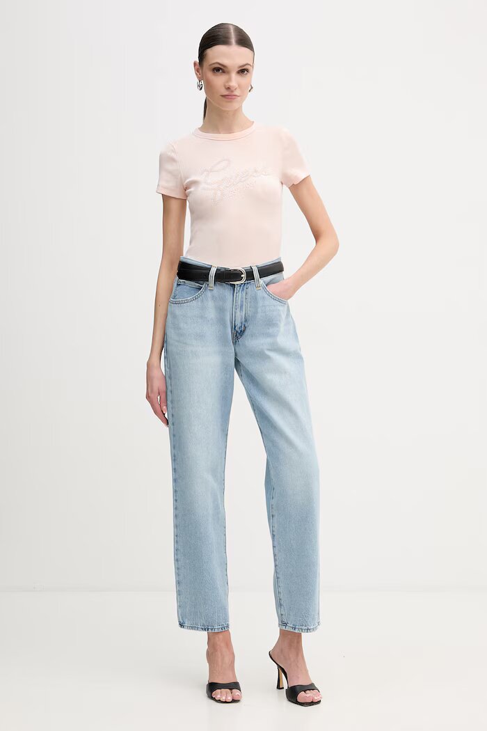 GUESS Тениска дамска в розово W6RI22 KA0H1