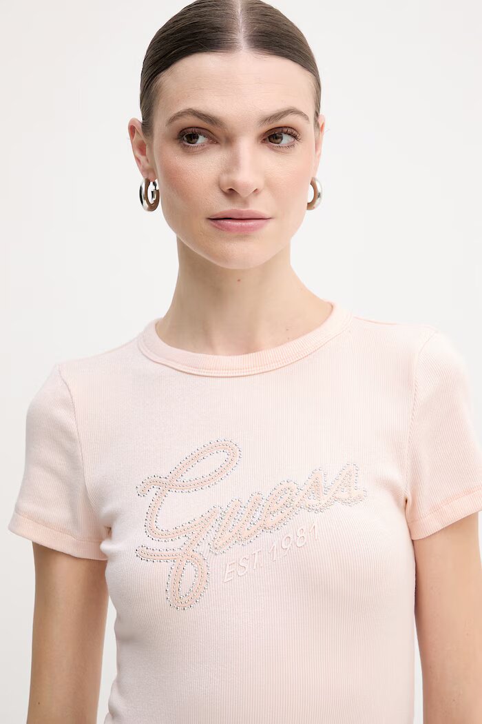 GUESS Тениска дамска в розово W6RI22 KA0H1